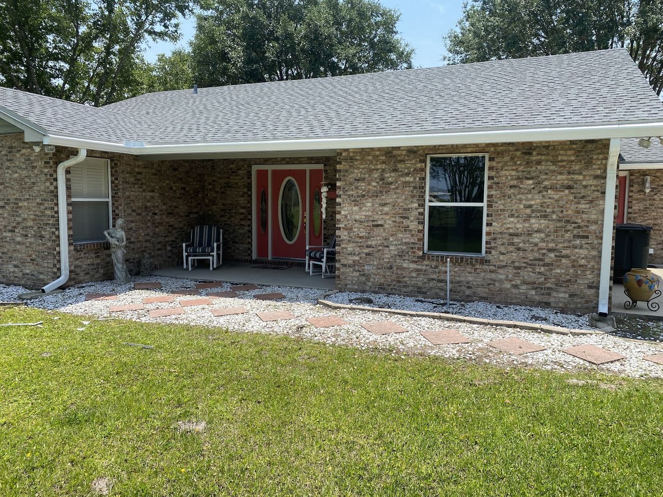 Home with seamless gutters in Greater Jacksonville, FL